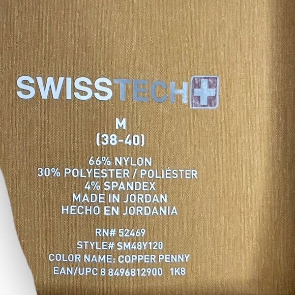 Swiss Tech Long Sleeve Button Down Outdoor Shirt Copper Penny Men’s Size Medium - Picture 8 of 9